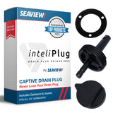 SEAVIEW InteliPlug Captive Drain Plug | Never Lose Your Drain Plug Again | Fits all NPT 1/2 Garboards | Boating Industry Top Pro