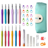 Heroox Professional Crochet Hook Set With Ergonomic Rubber Handles & Storage Case | Complete Crochet Needles Kit For Knitting, Y