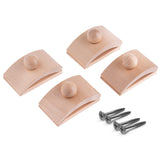 Classy Clamps Wooden Quilt Hangers - 4 Large Clips (Light) and Screws for Wall Hangings. Hang up and Display Quilts, Tapestries,