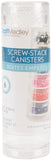 Multicraft Imports Craft Medley PB810 ScrewStack Canisters, 1.5in by 0.75in