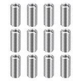 HARFINGTON 12pcs Thread Repair Inserts M12 x 1.75 Male to M8 x 1.25 Female Thread 25mm Long Stainless Steel Reducing Nuts Metric