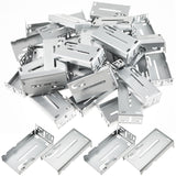 Yaocom 20 Pairs 40 Pcs Heavy Duty Rear Mounting Brackets for Drawer Slide Drawer Runner Width 1.77 Inch(45mm) for Soft Close Cab
