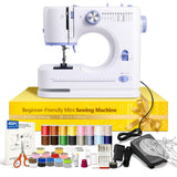 Portable Tabletop Beginner Mini Sewing Machine for Home Use, Compact & Easy-to-Use Sewing Machine for Quick Repairs, DIY Crafts 