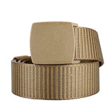 Romp Fashion Unisex Light Brown Nylon Belt For Casual And Partyware