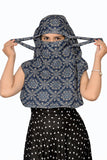 Scarf For Women Cotton Printed Mask Face Cover Head Wrap Covering Bandana Double Layer Mask Sun Uv Rays Protection Under Helmet 
