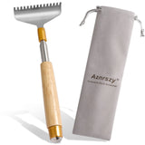 Aznrszy Oversize Back Scratcher Extendable, Backscratchers for Men Women with Wooden Handle/Steel Massage Roller/Wider Claw, Stu