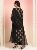 Gosriki Women'S Rayon Blend Printed Straight Kurta With Pant & Dupatta (Jubal Black-Vks01-Gs_M_Black_Medium),BLACK,,B0DT771VQW