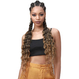 MULTI PACK DEALS! Bobbi Boss Synthetic Hair Braids Pre-Feathered 3X King Tips Ocean Wave 28 (1-PACK, T1B/27)