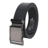 Sunshopping MenS Formal Genuine Leather AutoLock Adjustable Belt (Jafa57Bl) (32, Black01)