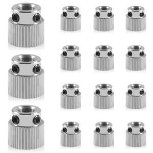 15Pcs Extruder Wheel Gear 3D Printer Parts 36 Teeth Gear Stainless Steel Extruder Gear Compatible for CR-10, CR-10S, S4, S5, End