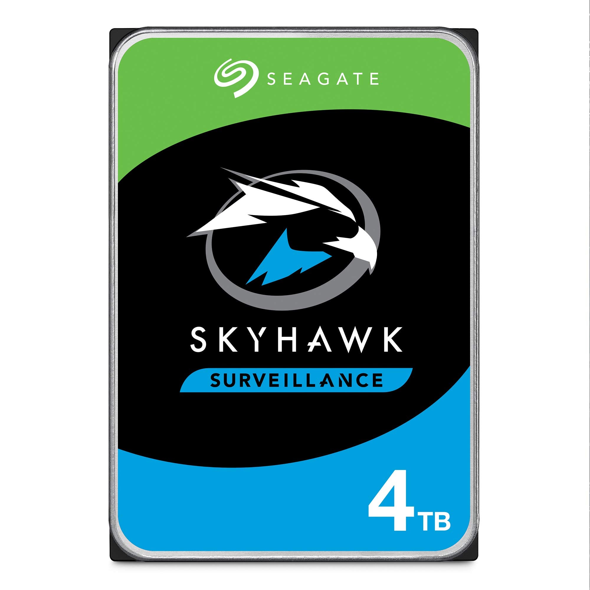 Seagate SkyHawk 4TB Surveillance Internal Hard Drive HDD - 3.5 Inch SATA 6Gb/s 64MB Cache for DVR NVR Security Camera System wit