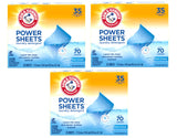 Arm & Hammer Laundry Detergent Power Sheets,Fresh Breeze, up to 210 Loads, 35 Ct (Pack of 3)