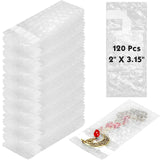 PerKoop 120 Pcs 2 x 3.15 Inch Bubble Cushion Wrap Bags Bulk, Double Wall Bubble Cushion Wrap Pouches, Clear Protective Bags Thic