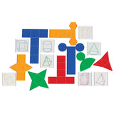 Learning Resources Folding Geometric Shapes Bundle, Math Class Accessories, 3D and 2D concepts, measurement, area, volume and 