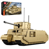 Reobrix TOG2 Tank Building Set, WW2 Military British Armed Tanks Building Block Set for Military Fans 77032, World of Tanks Lice