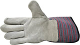 G & F Products 5025L-5 Premium Suede Leather Work Gloves with Extra Long Rubberized Safety Cuff, 5 Pair Pack