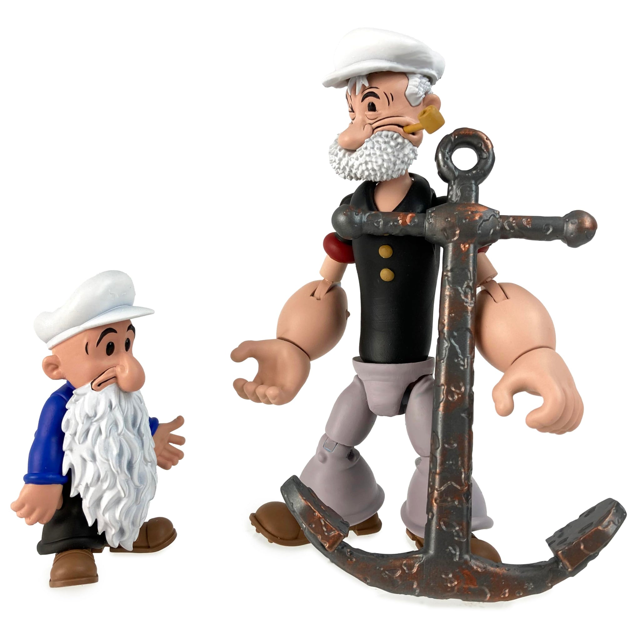 Boss Fight Studio Poopdeck Pappy Popeye Classics Wave 2 Collectible Action Figure - Highly Articulated Figurine with Accessories