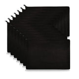 Koolmox Canvas Pouches Blank, 12PCS Canvas Zipper Pouch, 8x5 inch Plain Canvas Pencil Bag, Black
