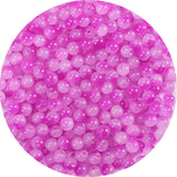 8mm Glass Beads Bulk for Bracelets Hot Pink Crystal Beads for Jewelry Making Large Holes Round Beads for DIY Earrings Necklace C