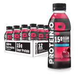 Protein2o Hydration Drink - 2-in-1 Liquid Clear Whey Protein Isolate and Electrolyte Drink - 15g Protein, Vitamins B5, B6 - Post
