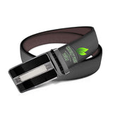 Aakarshini Leather Belts For Men Formal Black Automatic Belt For Men Leather Belt For Man Adjustable 32 To 44 Inches Cruelty Fre