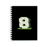 Plan To Gift Notebook Small Lucky Number 8 Notebook Wire Bound Spiral Printed Pages:160 (Size A5)