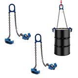 Mytee Products (2 Pack) Chain Drum Lifter for 55 Gallon Drum Lift 1 Ton/2000 lbs WLL Vertical Carbon Steel Hook w/Builtin Spr
