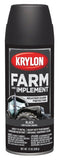 Krylon 1935 Farm & Implement, Low Gloss, Black, 12 oz. Aerosol Paints