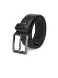 Pacific Gold Vegan Leather Belt For Men Colour Black For Waist Size 32 Inch