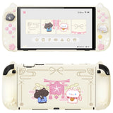 PlayVital Cherry Blossoms Kitten Protective Case for Nintendo Switch 2 with Stand | Cute Cat Ear & Paw Silicone Grips, Dockable 