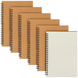 Epakh 6 Pack Spiral Notebooks A5 Bulk Back to School Hardcover Spiral Journal Notebook 5.5 x 8.3 Inch, First Day of School Journ
