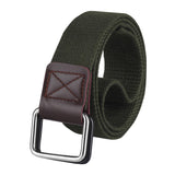 Zoro Cotton D Ring Buckle Belt For Men | Leather Free, Light Weight, (Pack Of 1) | Color Green