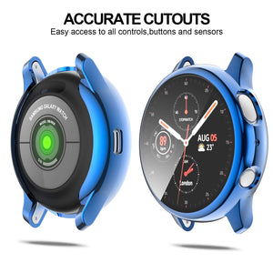 BHARVEST [8 Pack] Screen Protector Case Compatible with Samsung Galaxy Watch Active 2 40mm, Soft TPU Plated All Round Scratch Re