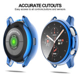 BHARVEST [8 Pack] Screen Protector Case Compatible with Samsung Galaxy Watch Active 2 40mm, Soft TPU Plated All Round Scratch Re