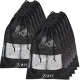 B11 Pack Of 10 Shoe Bags With Clear Window Unisex Shoe Pouch Protect From Dust & Water Ideal For Formal, Sneakers, Sports Or C