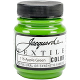 Jacquard Products Textile Color Fabric Paint 2.25Ounce, Apple Green
