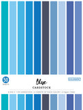 Colorbok 8.5in Smooth Cardstock Blues, MultiColored
