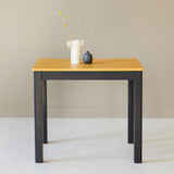 Livinia Cabin 33.5 Wooden Dining Table/Small Rectangular Modern Farmhouse Solid Wood Kitchen Table Desk (Black Oak)