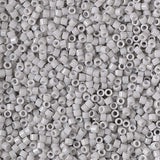 Miyuki Delica Seed Beads Size 11/0 7.2 Gram Tube Duracoat Opaque Soft Grey DB2366