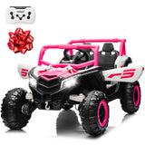 Electric Car for Kids, anrli 24V Ride on Car Battery Powered Off-Road UTV w/Remote Control, 3 Speeds, 4x150W Powerful Motors, 18