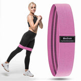 Dyna Fabric Resistance Band Loop Hip Band for Women & Men for Hip, Legs, Stretching, Toning Workout Pink (Medium)?Pack of 1)