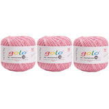 golo 3 Balls Crochet Thread Size 10 Crochet Yarn for Hand Knitting 102