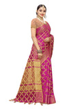 Satrani Womens Cotton Saree (1415St151_Pink)