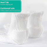 Wide Non-Binding Bamboo Crew Socks for Sensitive & Large Feet, Black