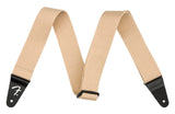 Fender SuperSoft Series Guitar Strap, Adjustable from 34 to 58, Leather Ends, Sand