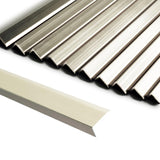 SUNWINGS 10-Pack 12 Inch Peel and Stick Aluminum Tile Trim, Decorative Kitchen Backsplash Trim Edge, Self Adhesive Tile Liner Sh