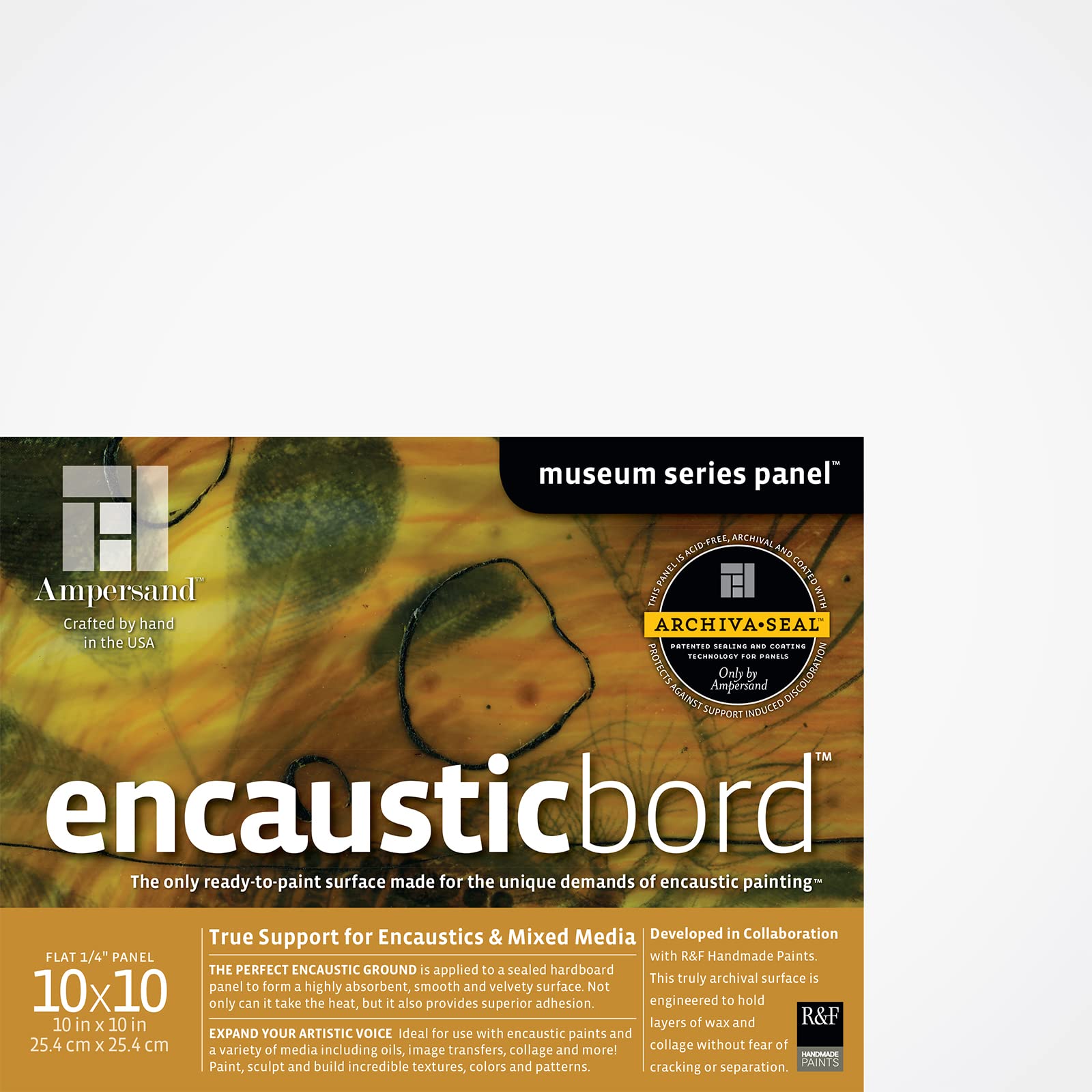 Ampersand Art Encausticbord - Uncradled - 1/4' Profile - 10'X10'