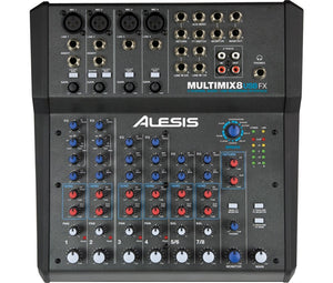 Alesis Multimix 8 Usb Fx | 8-Channel Mixer With Effects & Usb Audio Interface