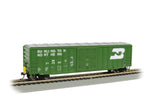 Bachmann Trains 50 Outside Braced Box Car with Flashing End of Train Device Burlington Northern HO Scale