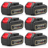 20V Lithium Ion Battery Replacement for Dewalt 20V Max 8000mAh Compatible with Dewalt Batteries DCB205 DCB206 DCB207 DCB204 DCB2